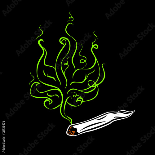 vector cannabis illustration