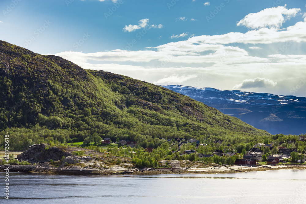 Beautiful view of northern Norway near Alta