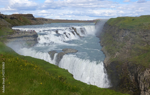 Gulfoss  Golden Falls  waterfall Iceland