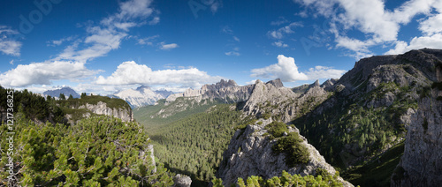 Summer mountain ladscape panorama