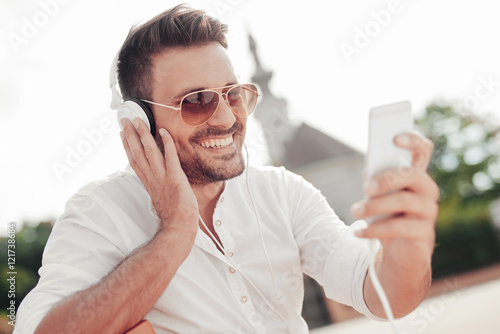 Portrait of smiling young man