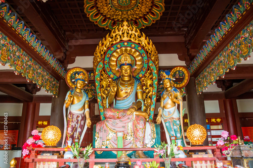 Interior view of one of Temple in Nanshan park