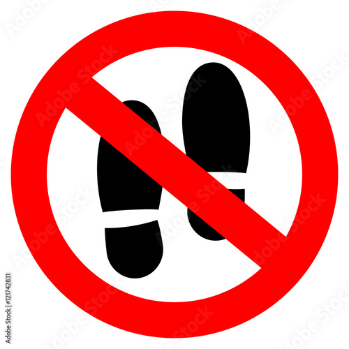 Do not step here please sign