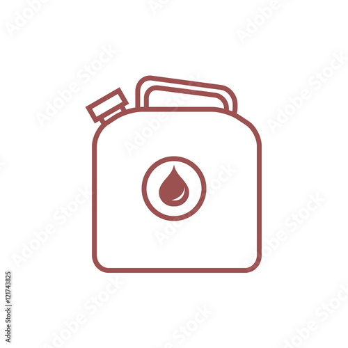 Stylized icon of the canister of gasoline