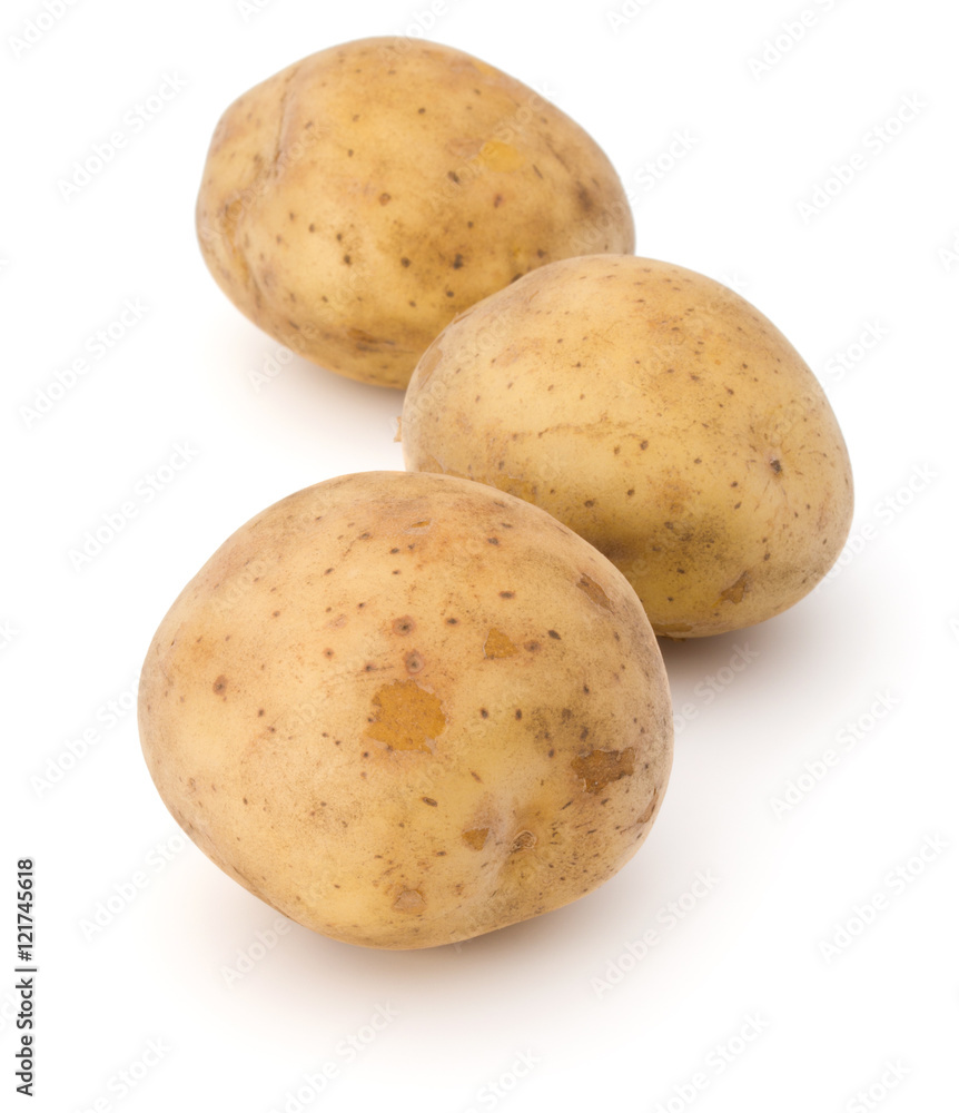 new potato tuber isolated on white background cutout new potato tuber isolated on white background cutout
