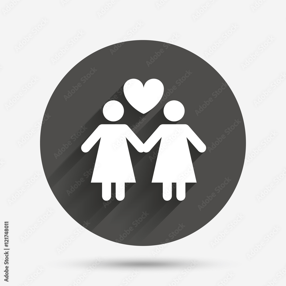 Couple sign icon. Woman love woman. Lesbians. Couple sign icon. Woman love woman. Lesbians.