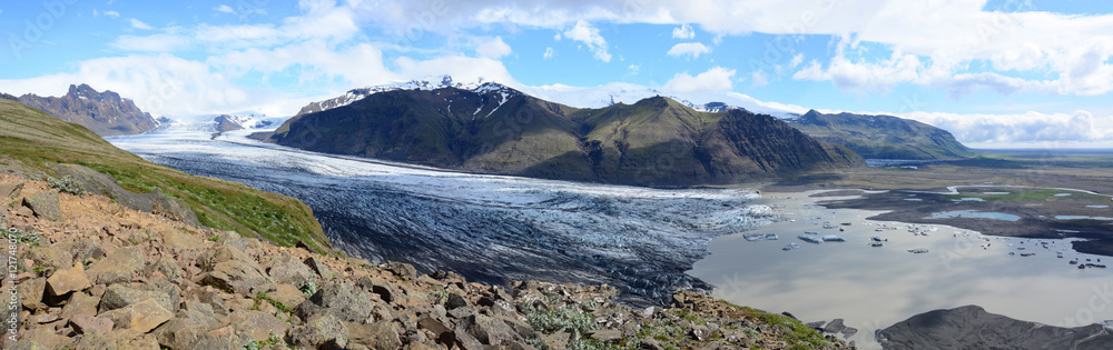 Svinafellsjokull glacier in iceland
