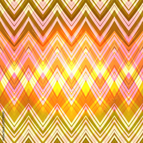 Ethnic zigzag pattern, seamless vector background