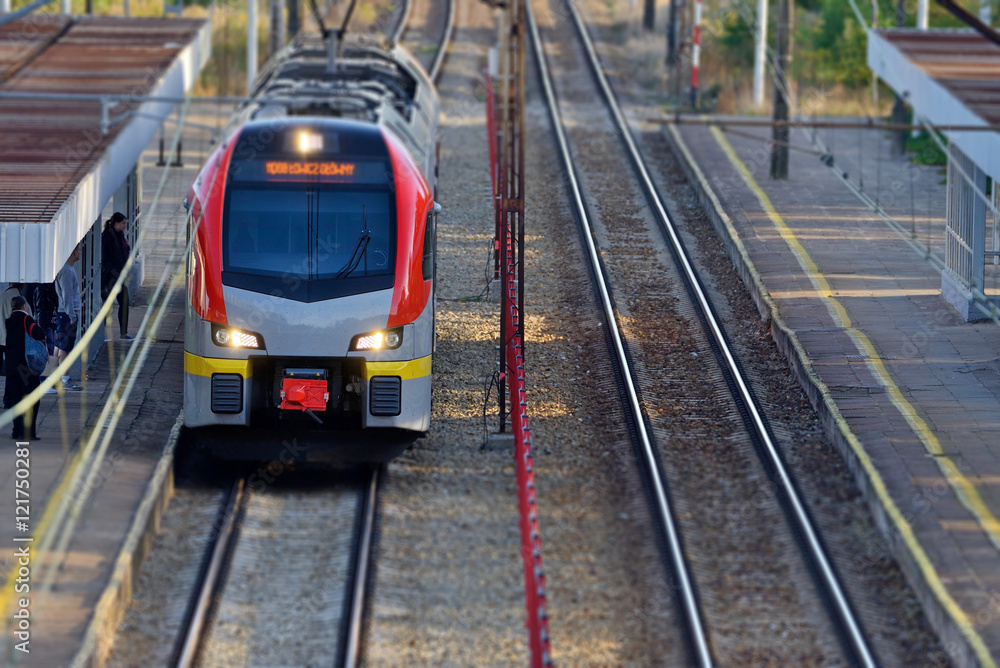 Fototapeta premium Passenger train.