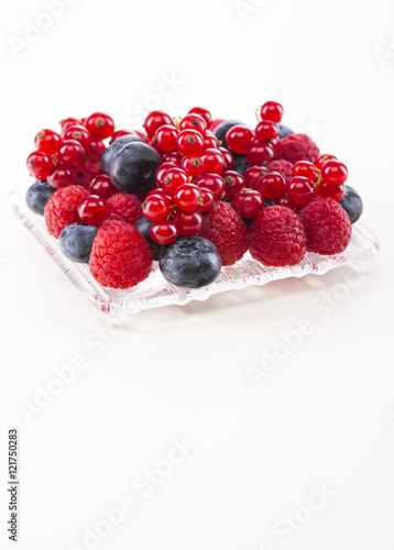 Wild berries and white dessert