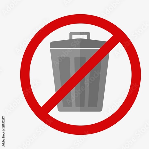 Garbage bin icon
