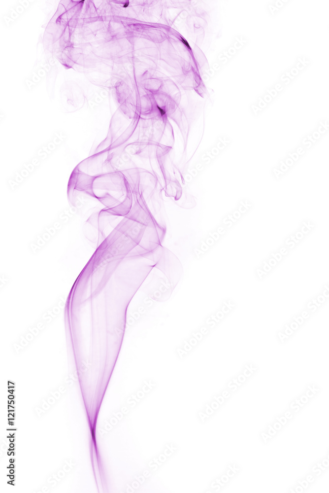 The movement of smoke cigarettes on a white background . The movement of smoke cigarettes on a white background .
