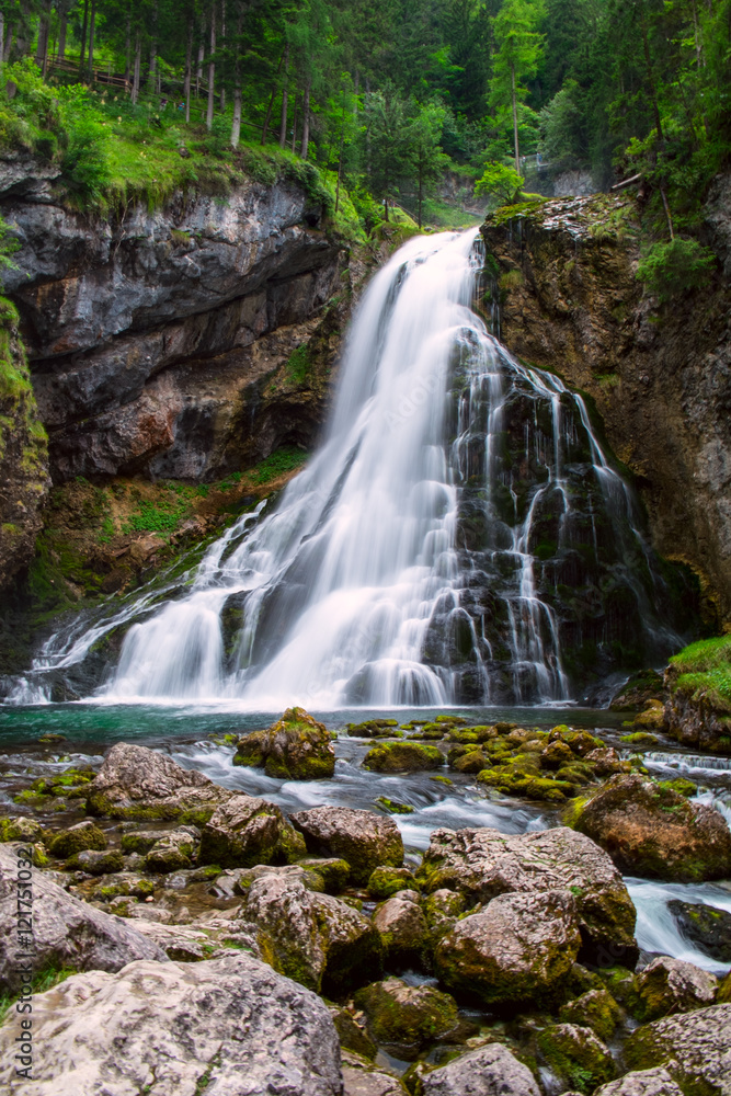 The majestic Gollinger Waterfall in Austria The majestic Gollinger Waterfall in Austria