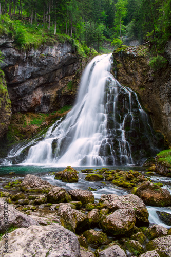 The majestic Gollinger Waterfall in Austria