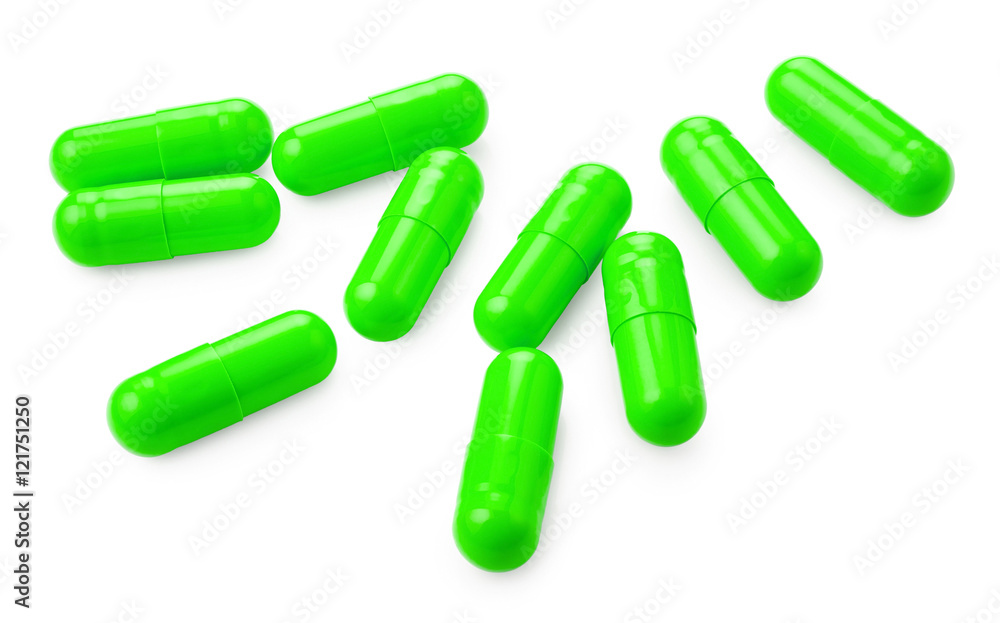 Pills isolated on white background Pills isolated on white background