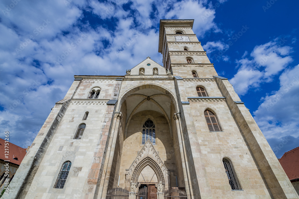 St. Michael's Cathedral in Citadel of Alba Iulia city in Romania