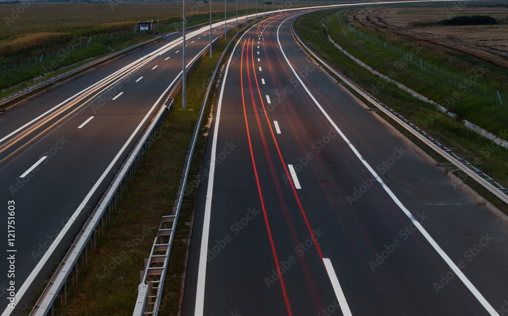 Highway by night