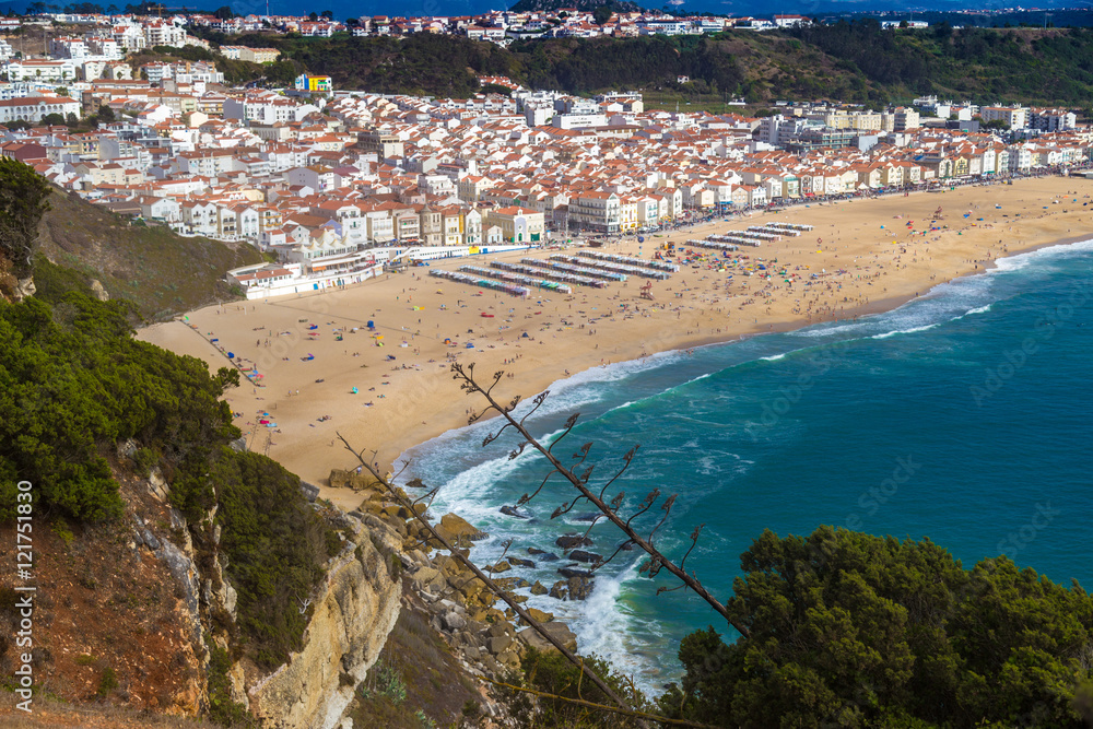 Panorama of Nazare, Portugal