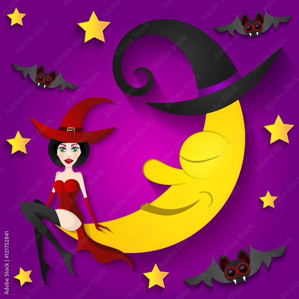 witch on the moon witch on the moon