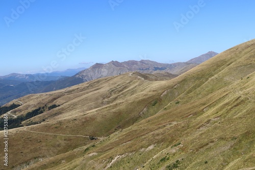 catena montuosa dell'appennino, crinale Tosco Emiliano, settembre 2016