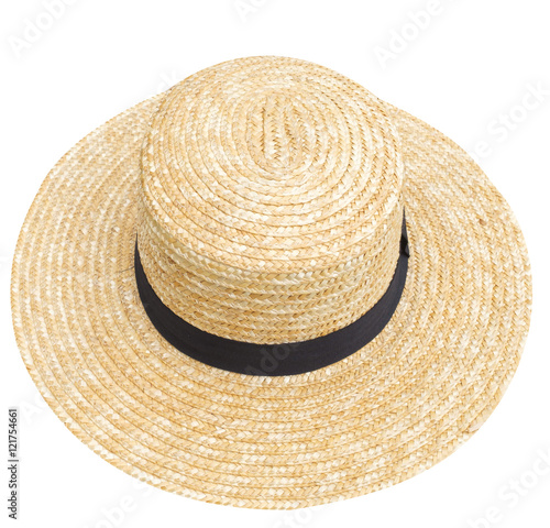 straw hat isolated on white background