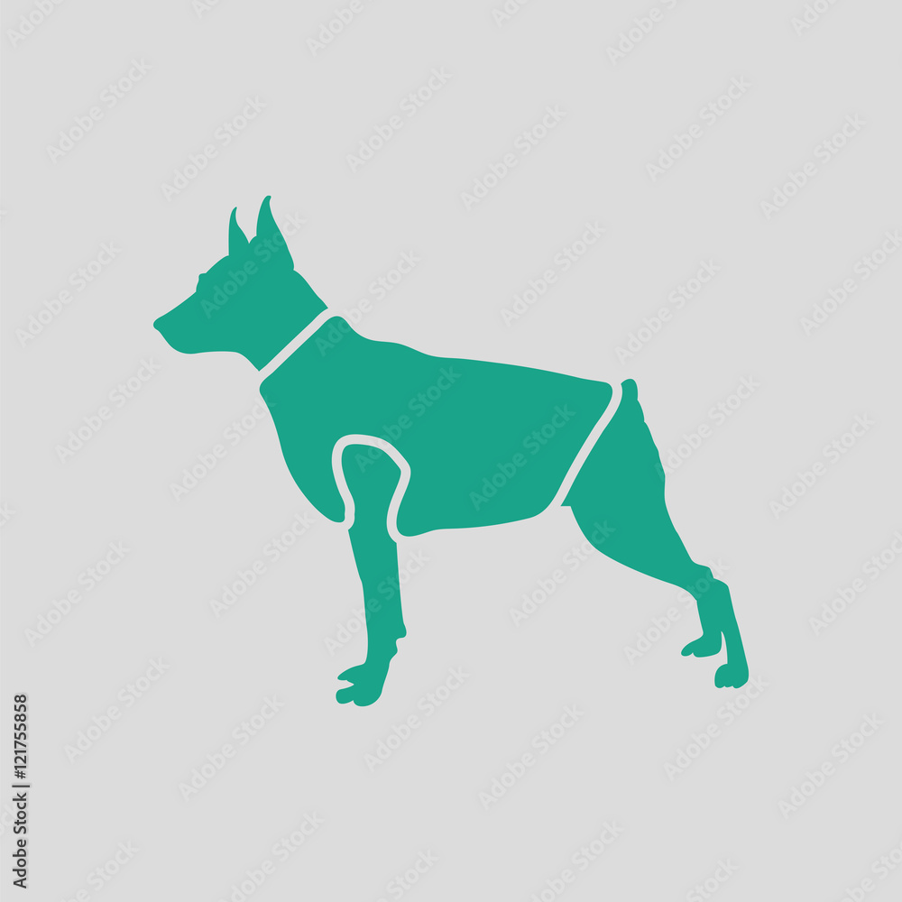 Dog cloth icon