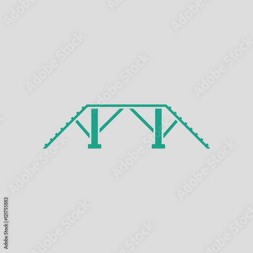 Dog training bench icon
