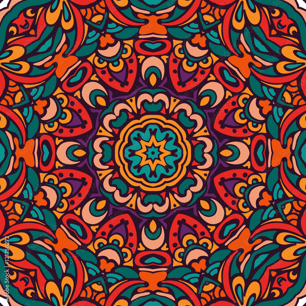 Fototapeta premium festive colorful ethnic tribal pattern