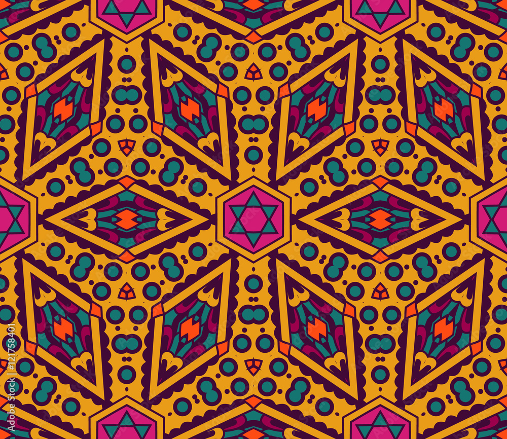 seamless vector colorful Geometric print