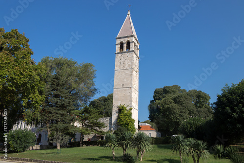 Bell Tower of St. Arnir in Split, Dalmatia, Croatia /Benedictine monastery