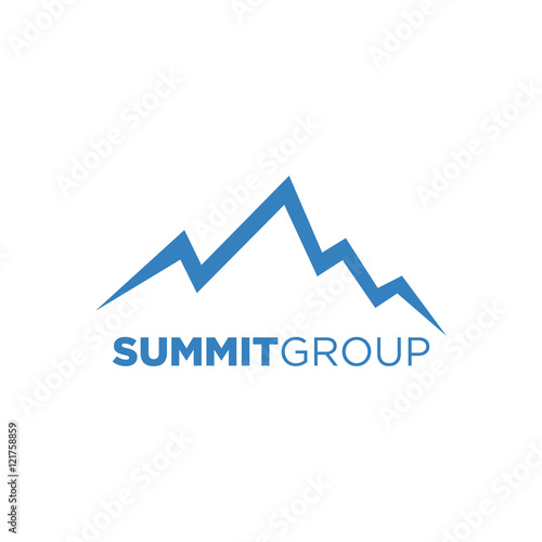 summit illustration and symbol, vector illustration of mountain, mountain logo