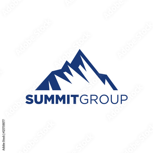 summit illustration and symbol, vector illustration of mountain, mountain logo