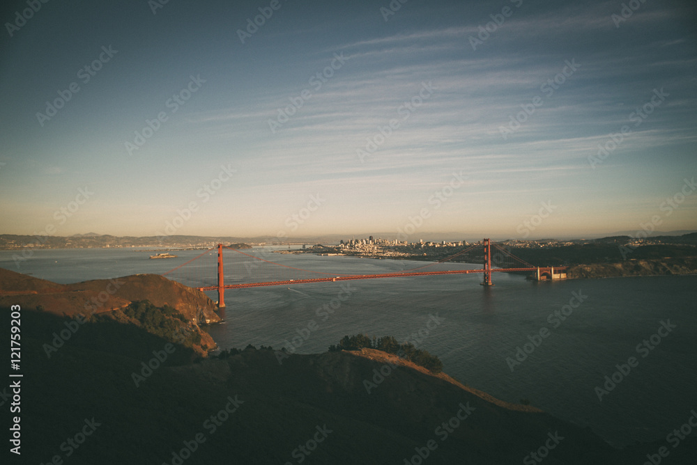 Golden Gate Bridge San Francisco Afternoon Sunset