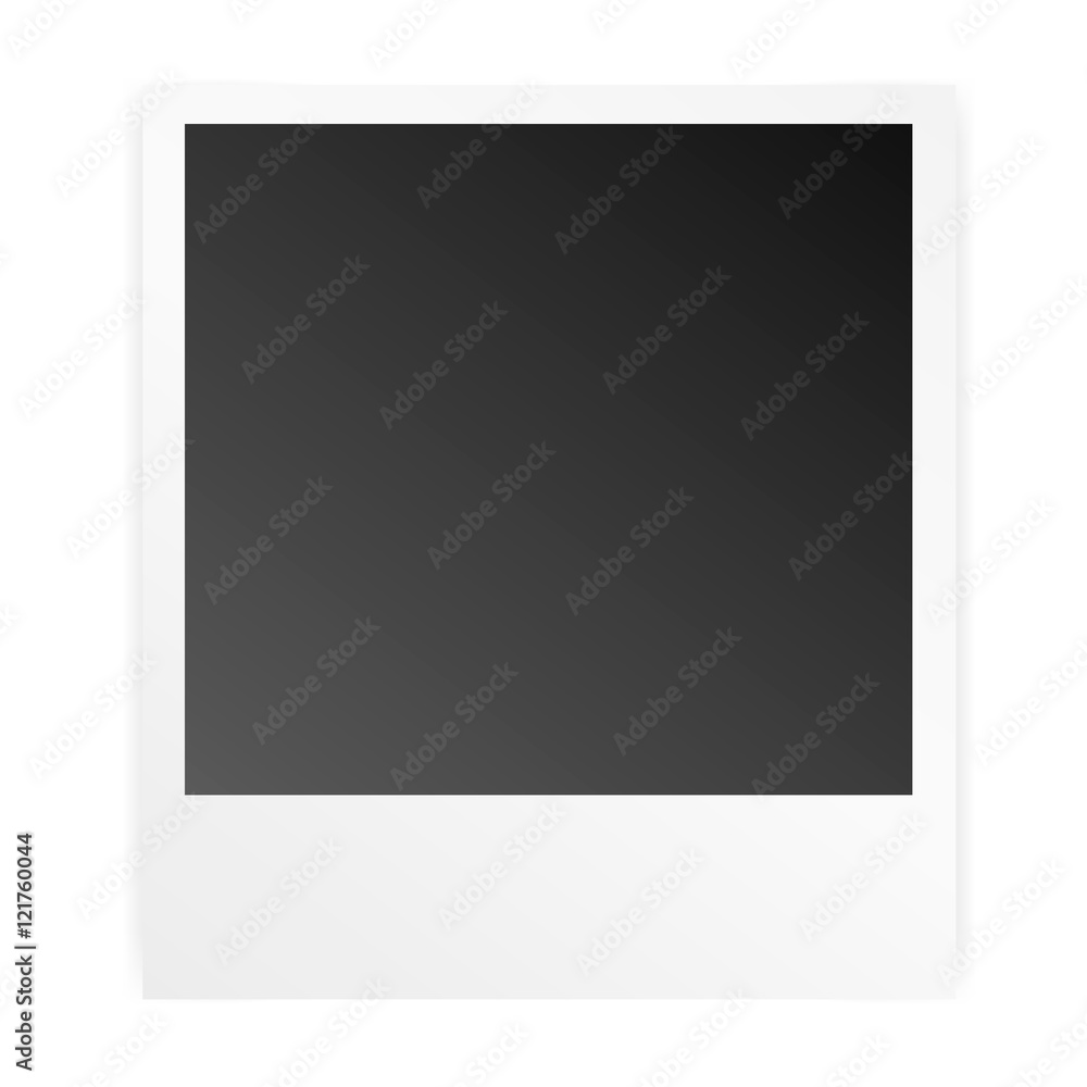Vector frame instant photo, photo paper with realistic shadow isolated on white background, Vector frame instant photo, photo paper with realistic shadow isolated on white background,