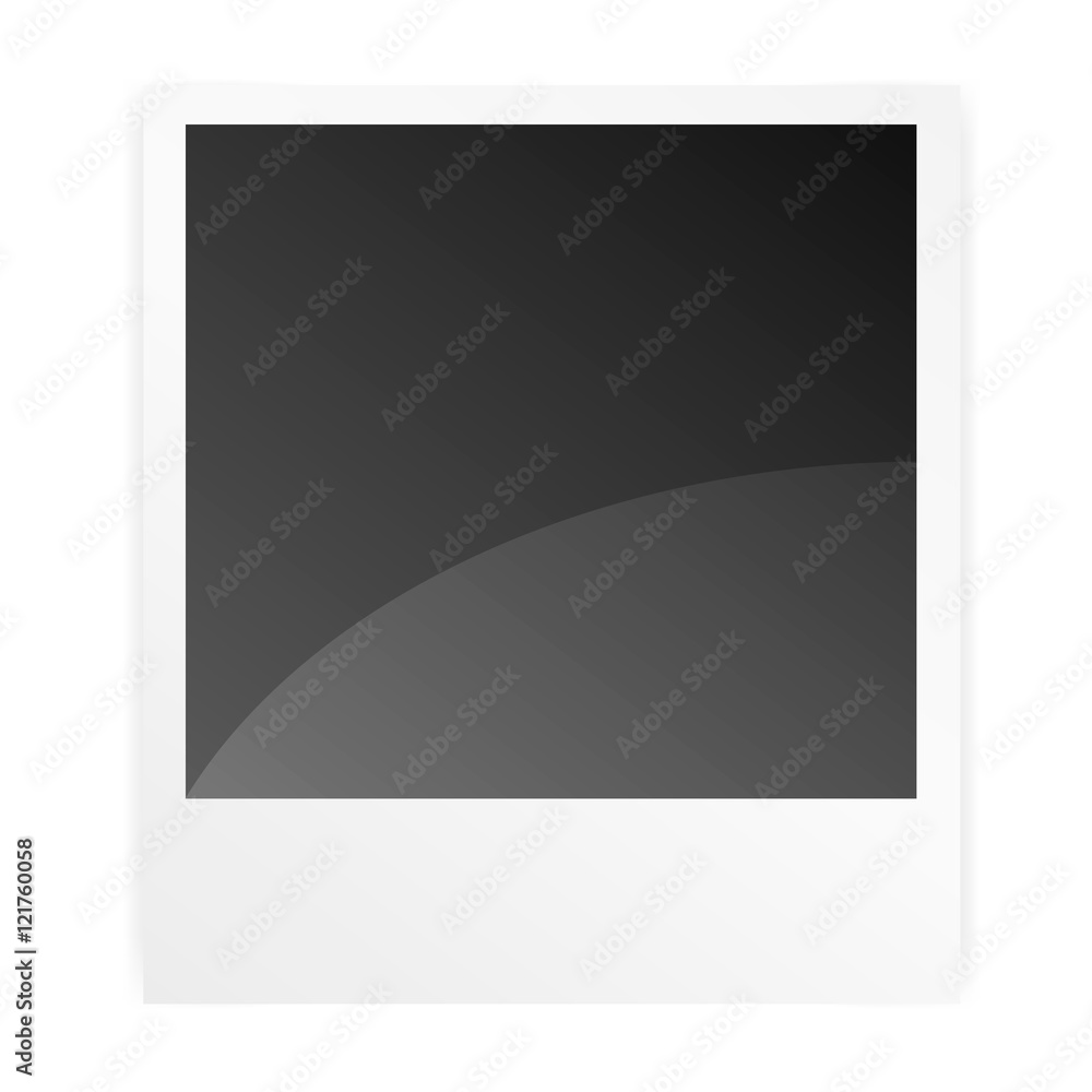 Vector frame instant photo, photo paper with realistic shadow isolated on white background, Vector frame instant photo, photo paper with realistic shadow isolated on white background,