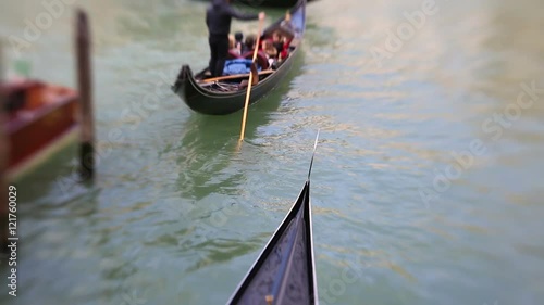 Gondolas in Venice photo