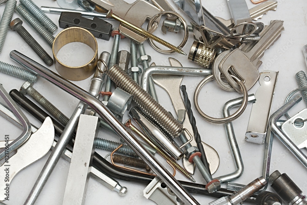 Fototapeta premium Shiny metal objects