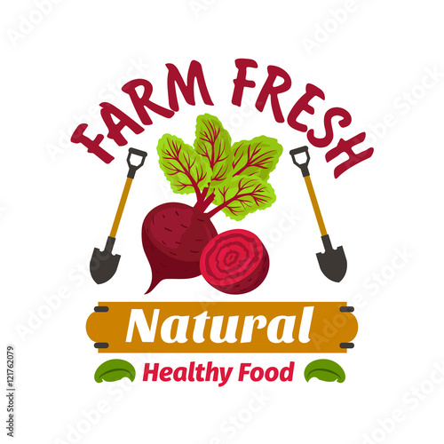 Beet. Farm fresh vegan vegetable product