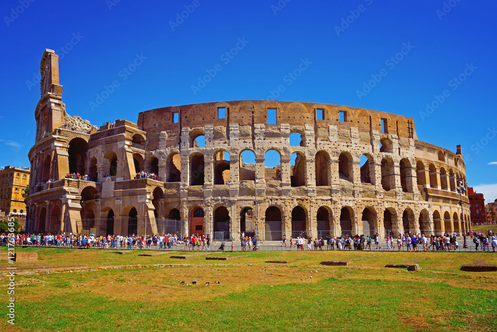 Colosseum in summer