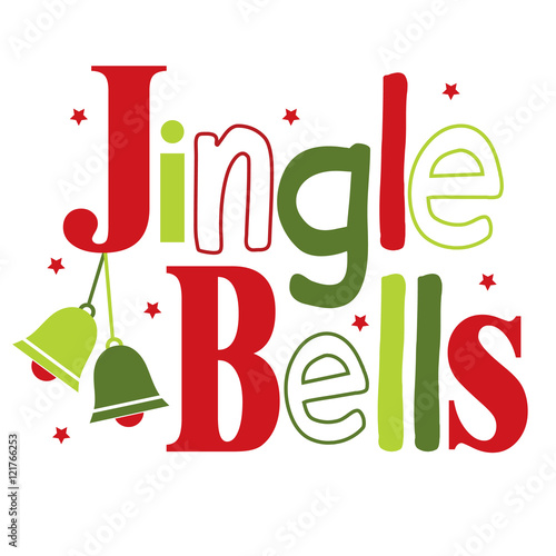 Jingle bells typography design