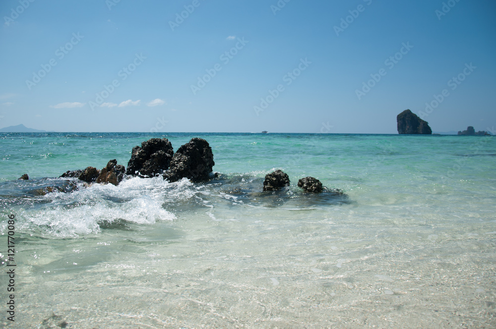 Rai-le island in Krabi Thailand