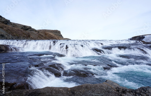 Beautiful GULLFOSS waterfall in Iceland