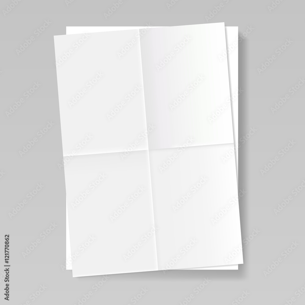 Stack of papers mockup, vector illustration Stack of papers mockup, vector illustration