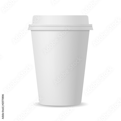 Blank realistic coffee cup mockup
