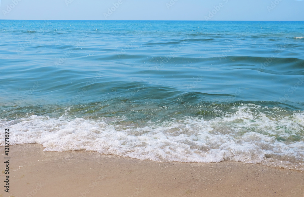 Beautiful seascape on sunny summer day