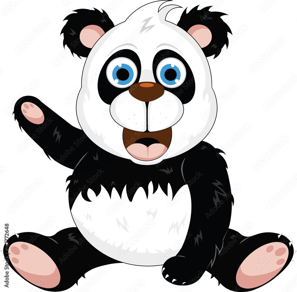 Naklejka premium Panda Bear