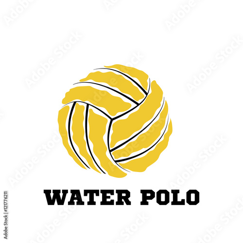Water polo ball logo for the team and the cup