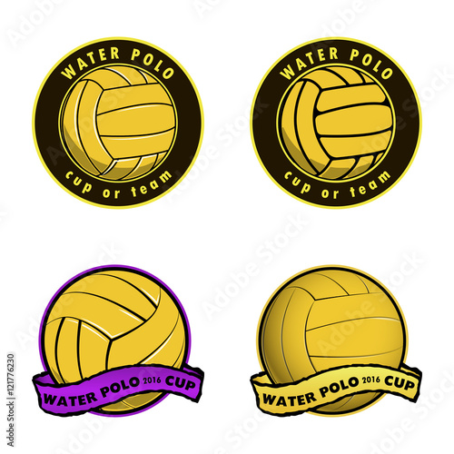 Water polo logo for the team and the cup