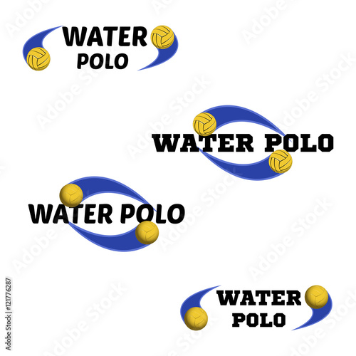 Water polo logo for the team and the cup