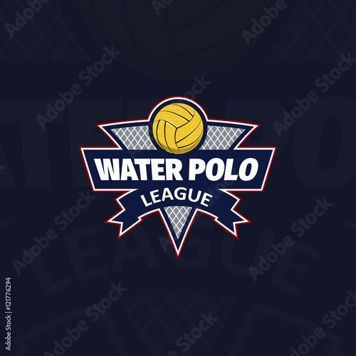Water polo logo for the team and the cup